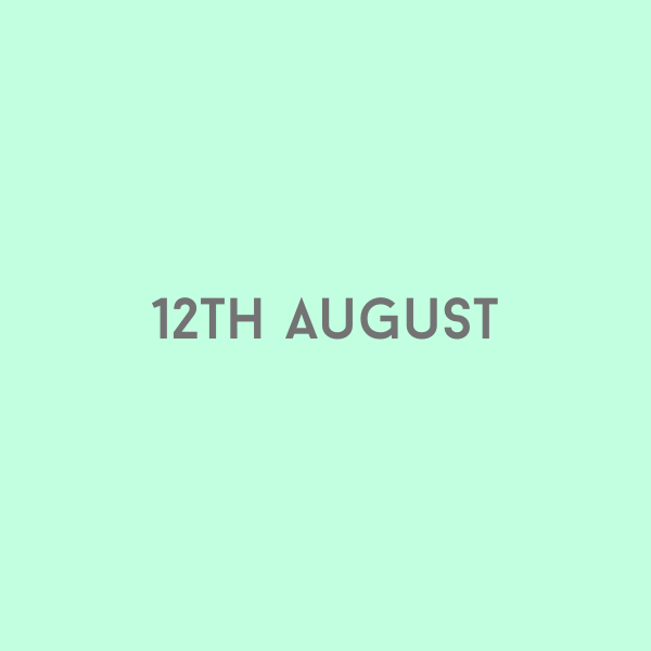 12th August 2026