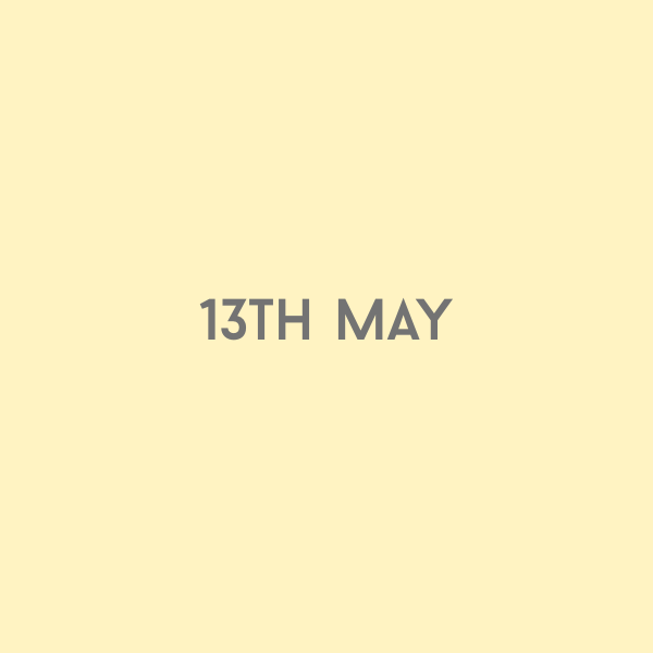 13th May 2026
