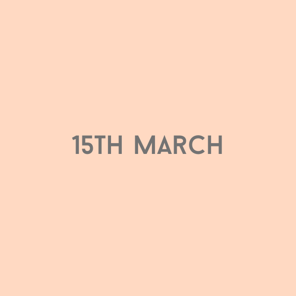 15th March 2026