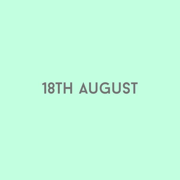 18th August 2026
