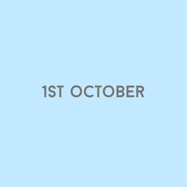 1st October 2026