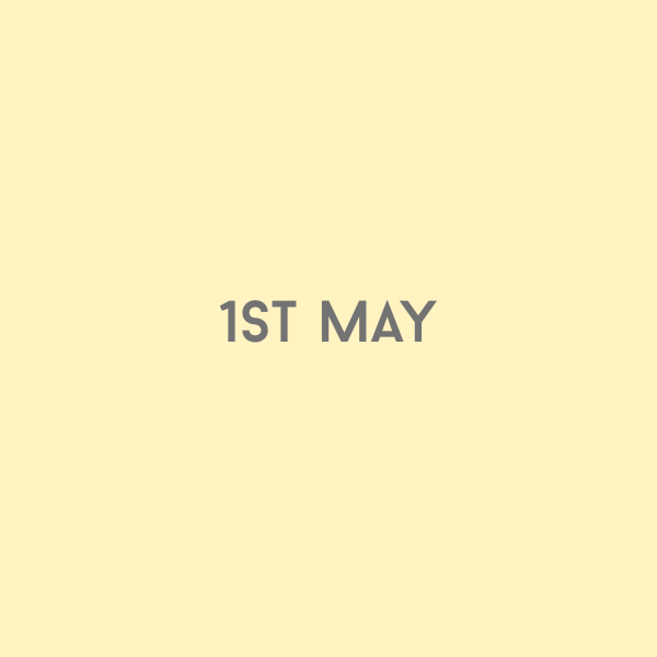 1st May 2026
