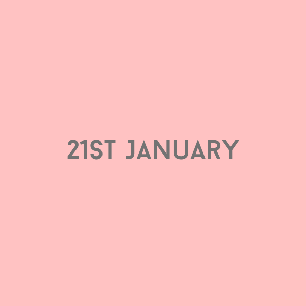 21st January 2026