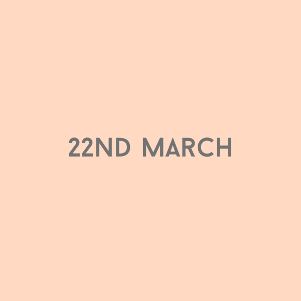 22nd March 2026
