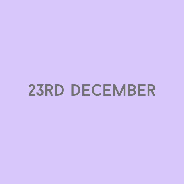 23rd December 2026