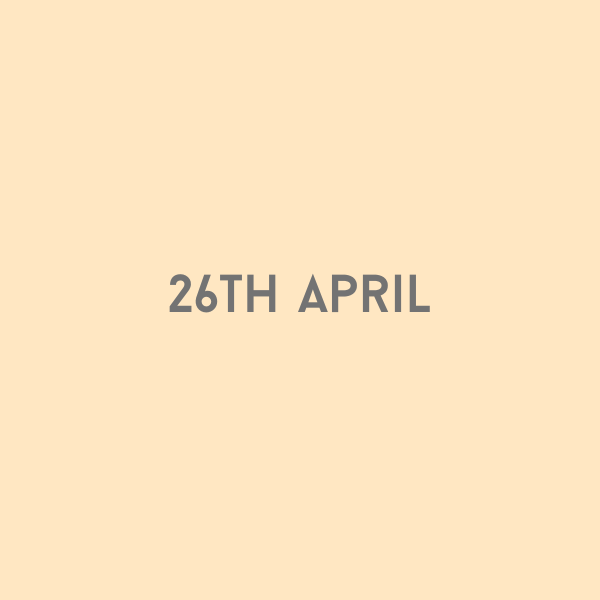 26th April 2026