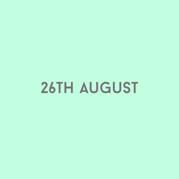 26th August 2026