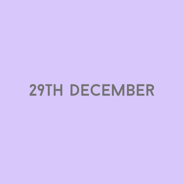 29th December 2026