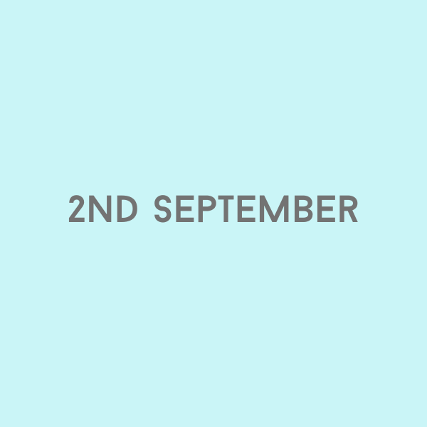 2nd September 2026