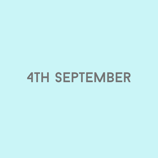 4th September 2026