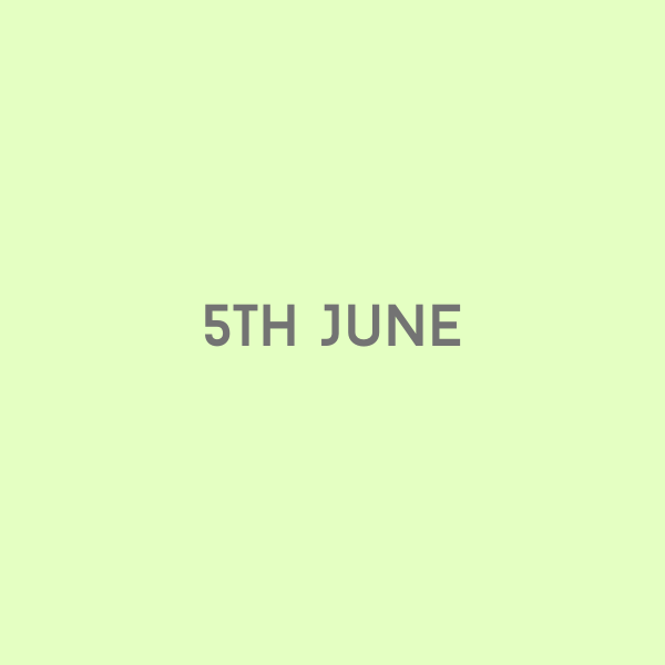 5th June 2026