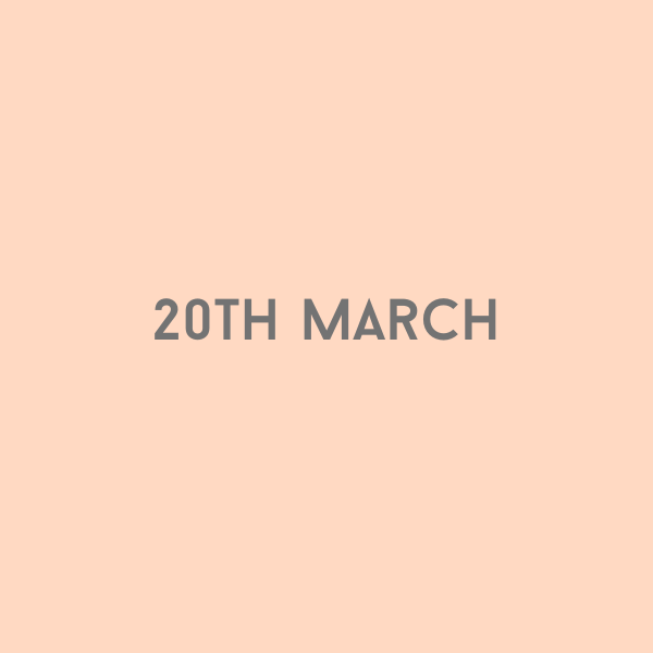 20th March 2026
