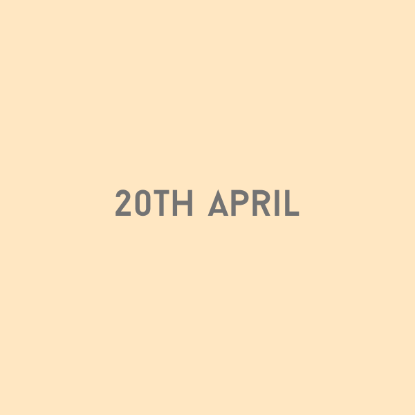 20th April 2026