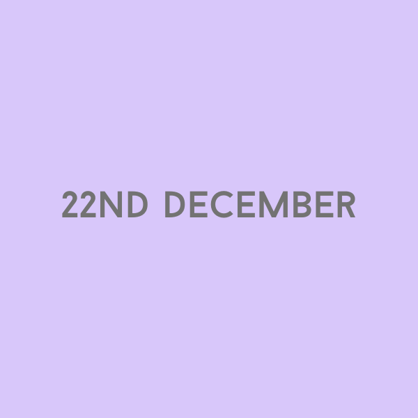 22nd December 2026