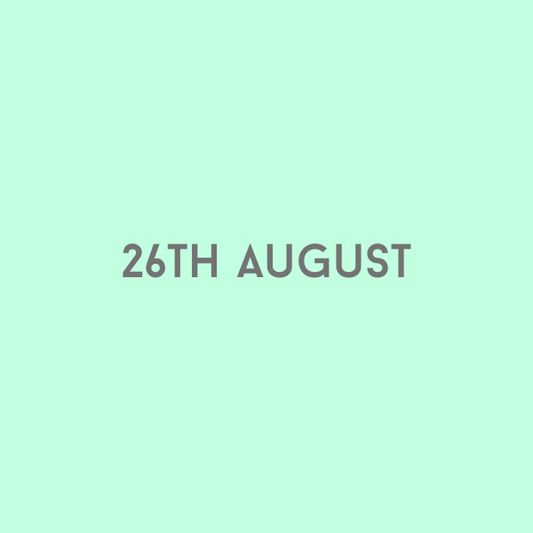 26th August 2026