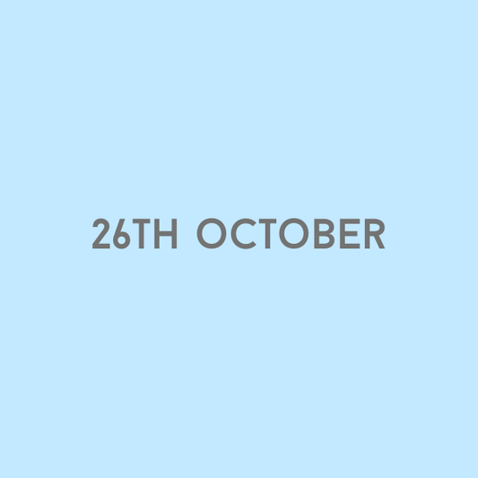 26th October 2026