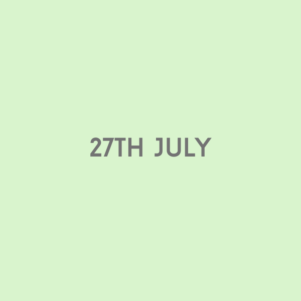 27th July 2026