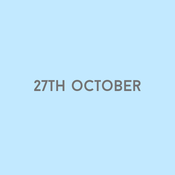 27th October 2026