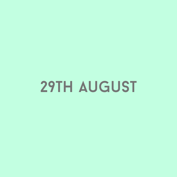 29th August 2026