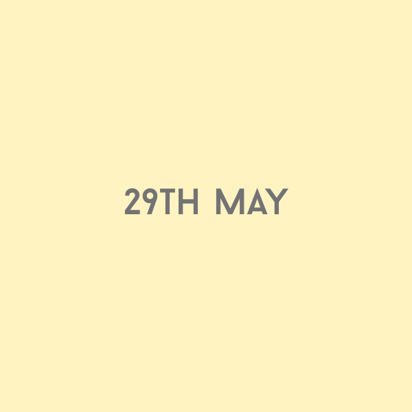 29th May 2026