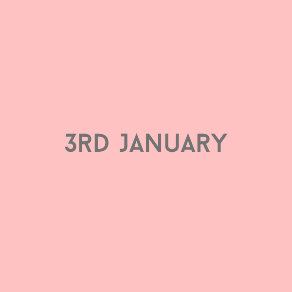 3rd January 2026