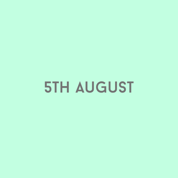 5th August 2026