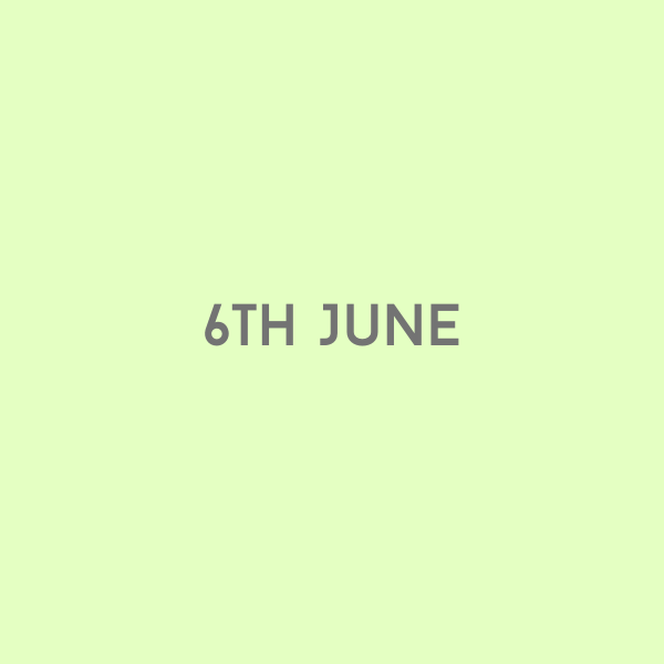 6th June 2026
