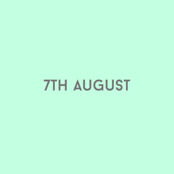 7th August 2026